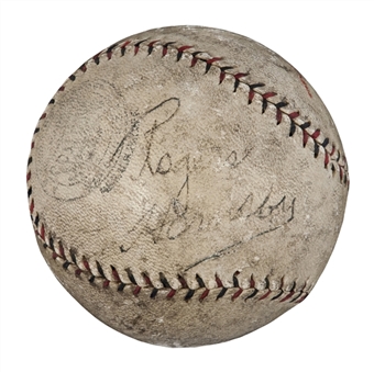 1920s Roger Hornsby Single-Signed National League Spalding Baseball (PSA/DNA)